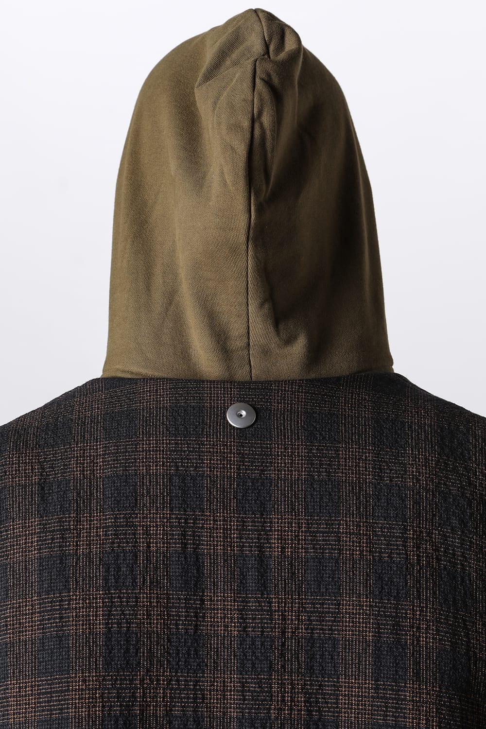 Padded Circle Vest Wool Check