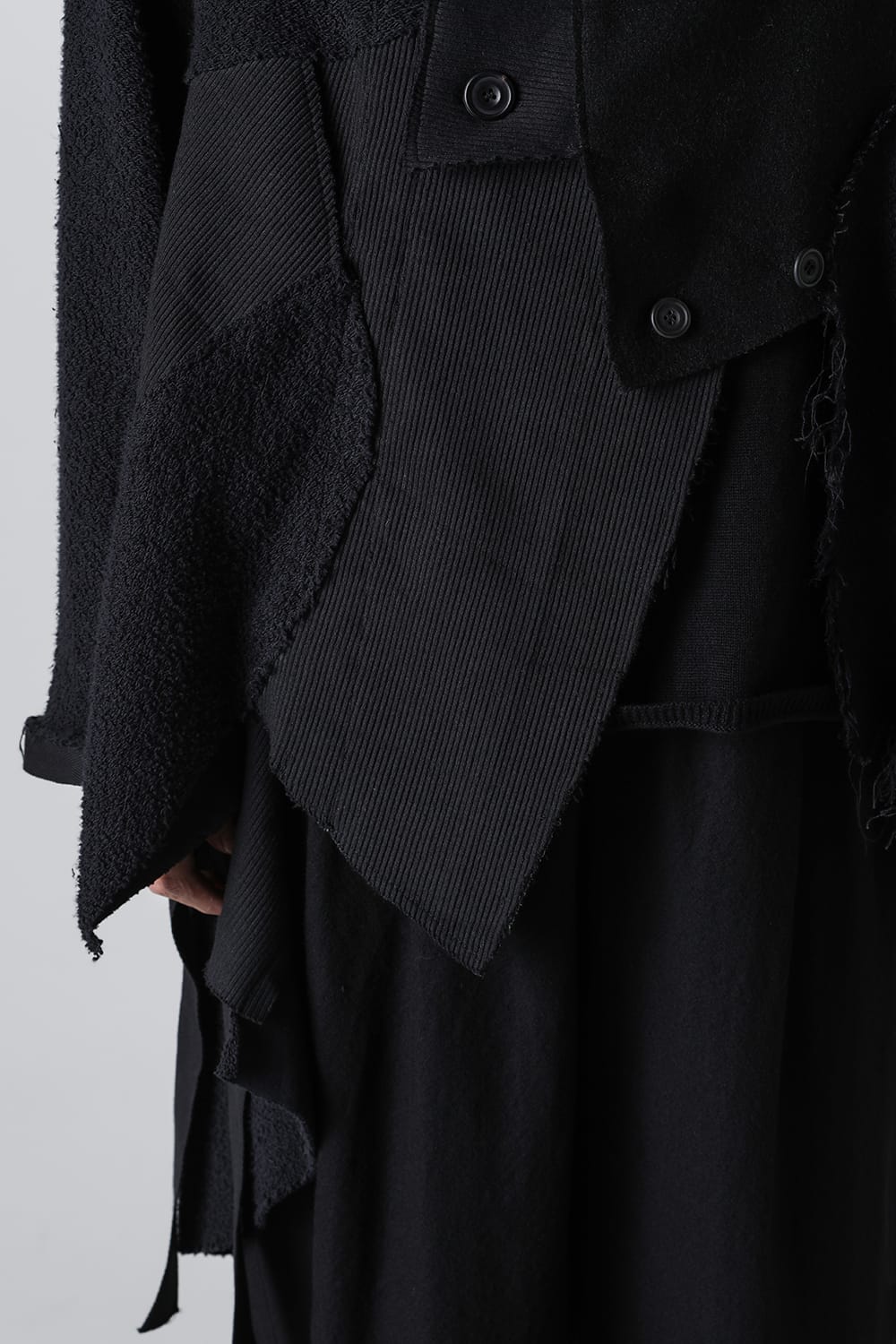 Asymmetric Zero Waste Hand Patched Coat