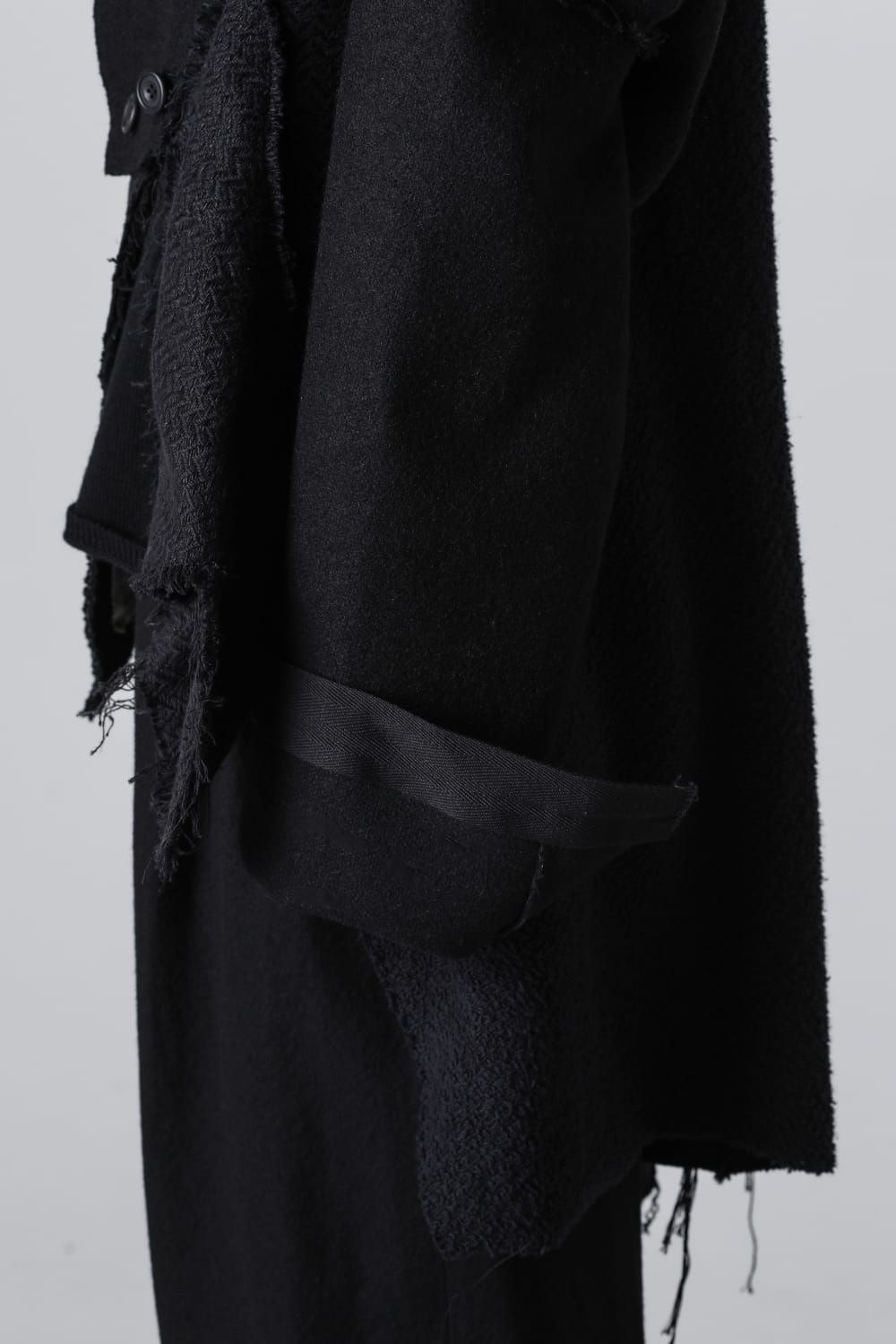 Asymmetric Zero Waste Hand Patched Coat