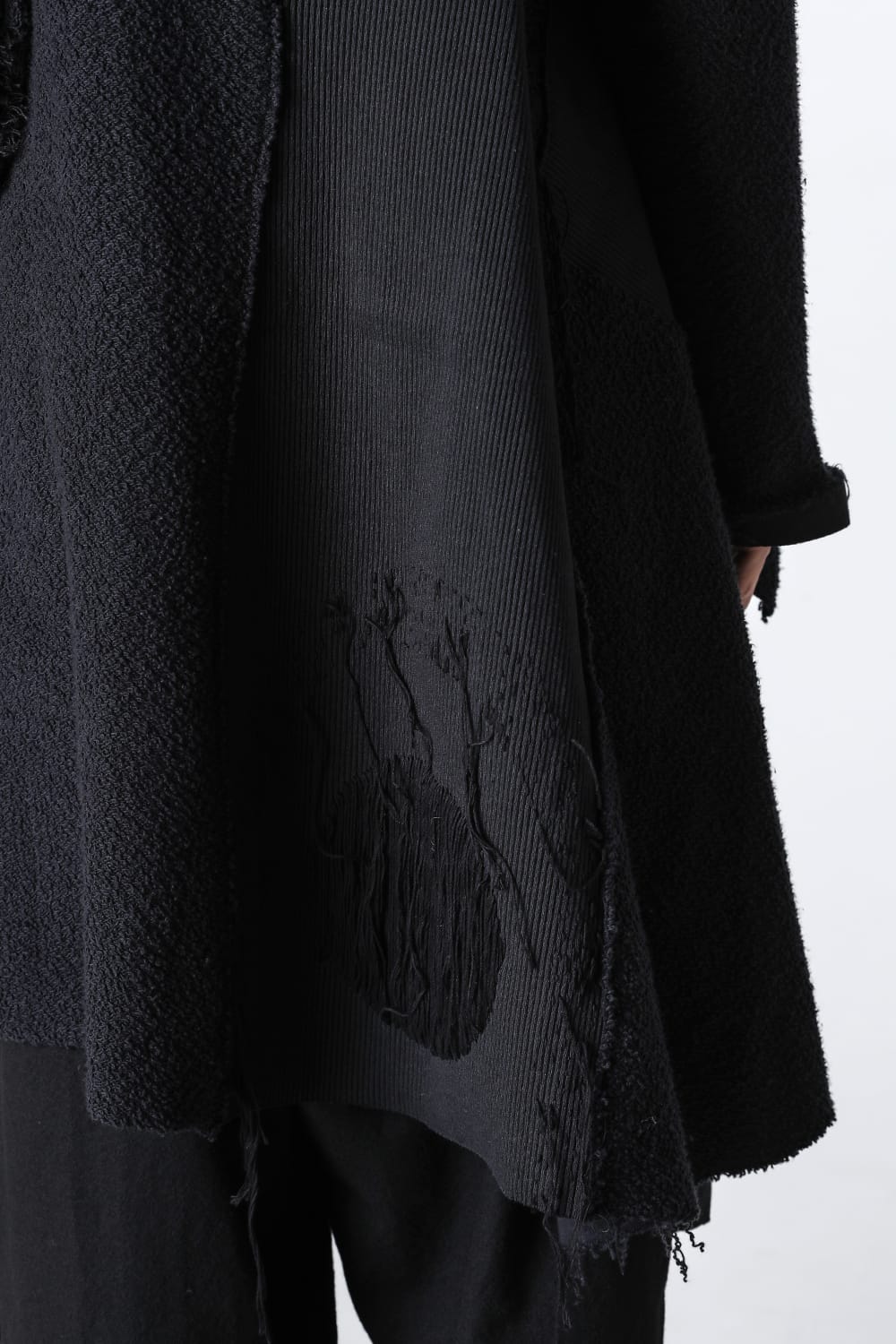 Asymmetric Zero Waste Hand Patched Coat