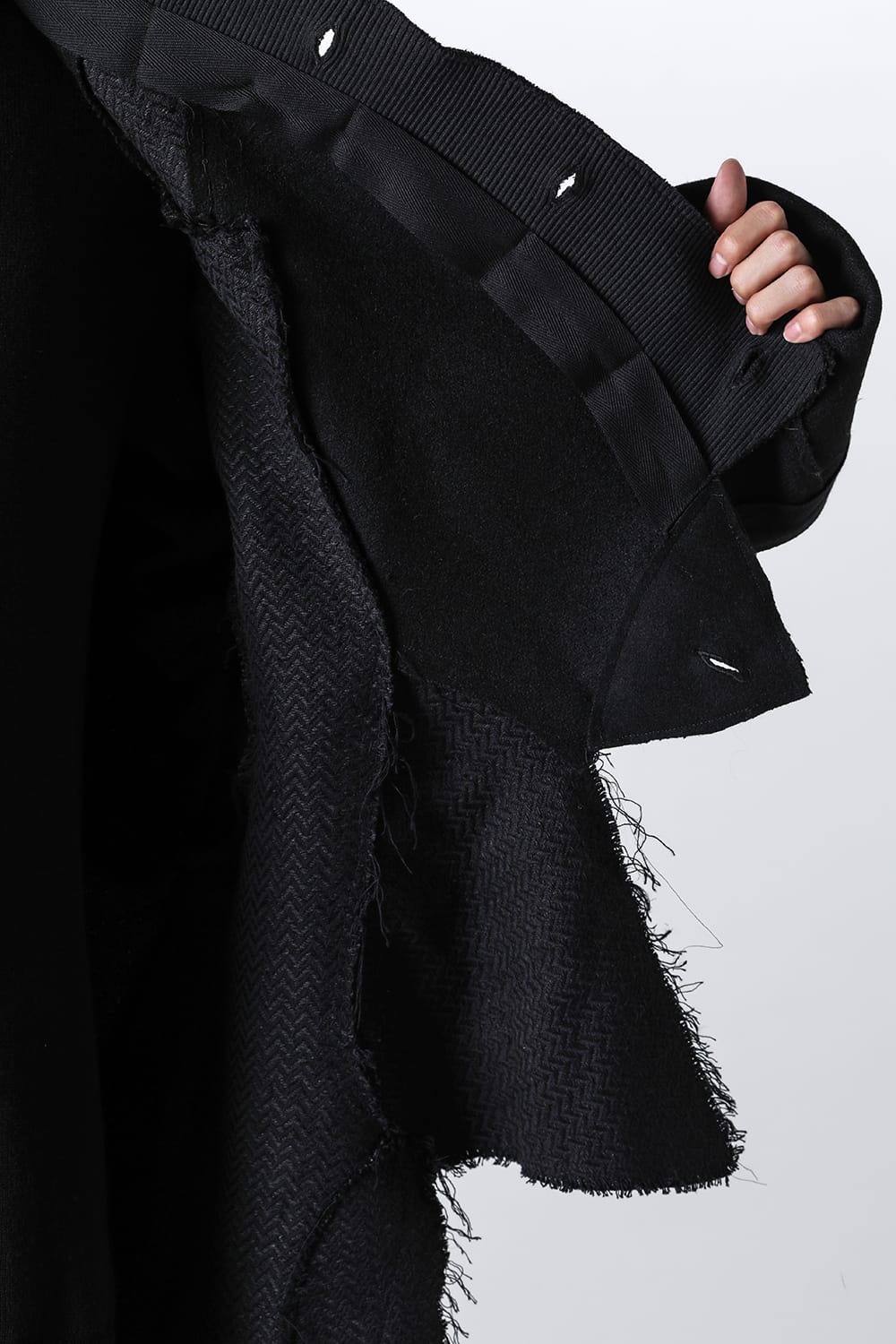 Asymmetric Zero Waste Hand Patched Coat