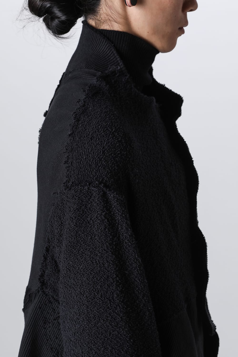 Asymmetric Zero Waste Hand Patched Coat