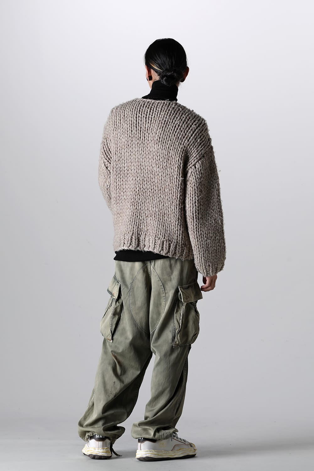 Roving Yarn Pullover Beige