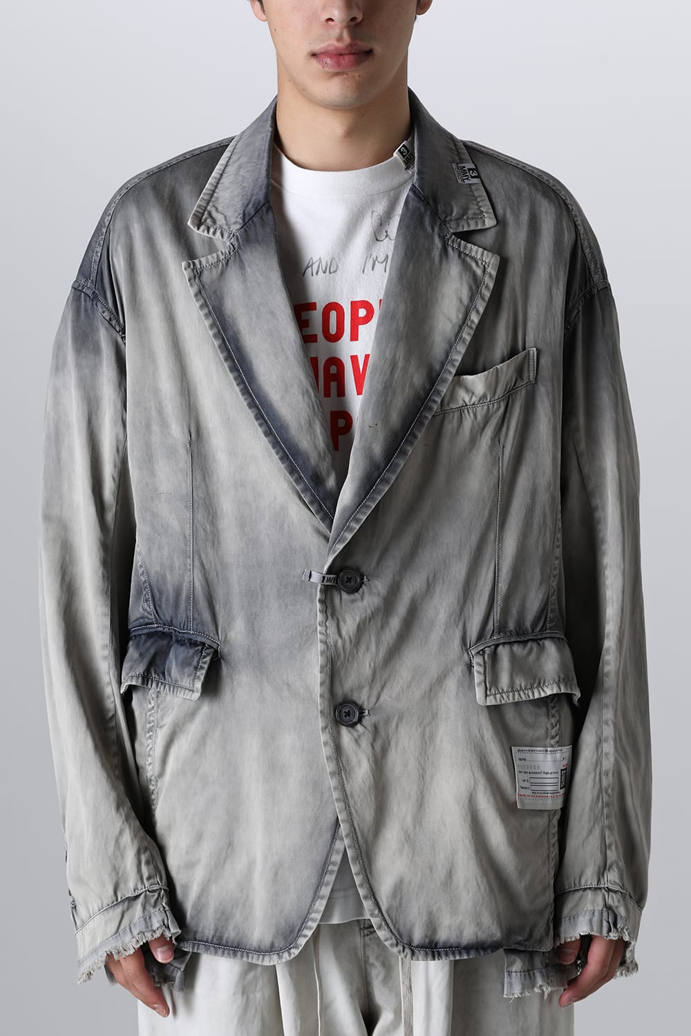 RC TWILL TAILORED JACKET Lt.Gray