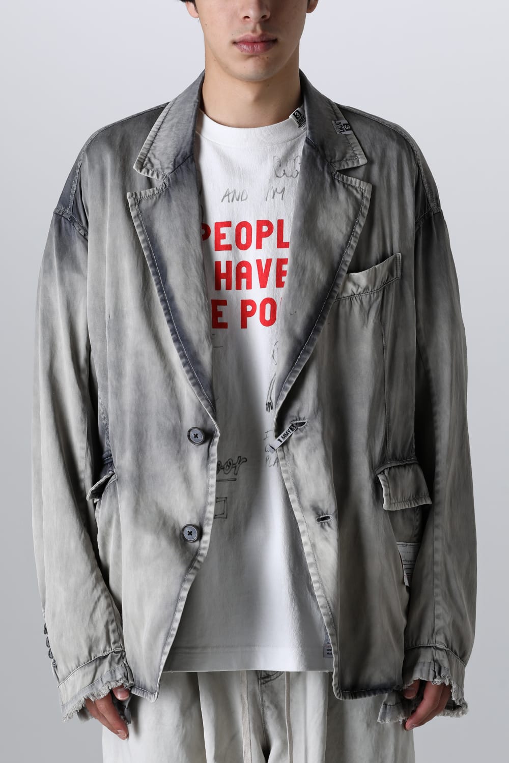 RC TWILL TAILORED JACKET Lt.Gray