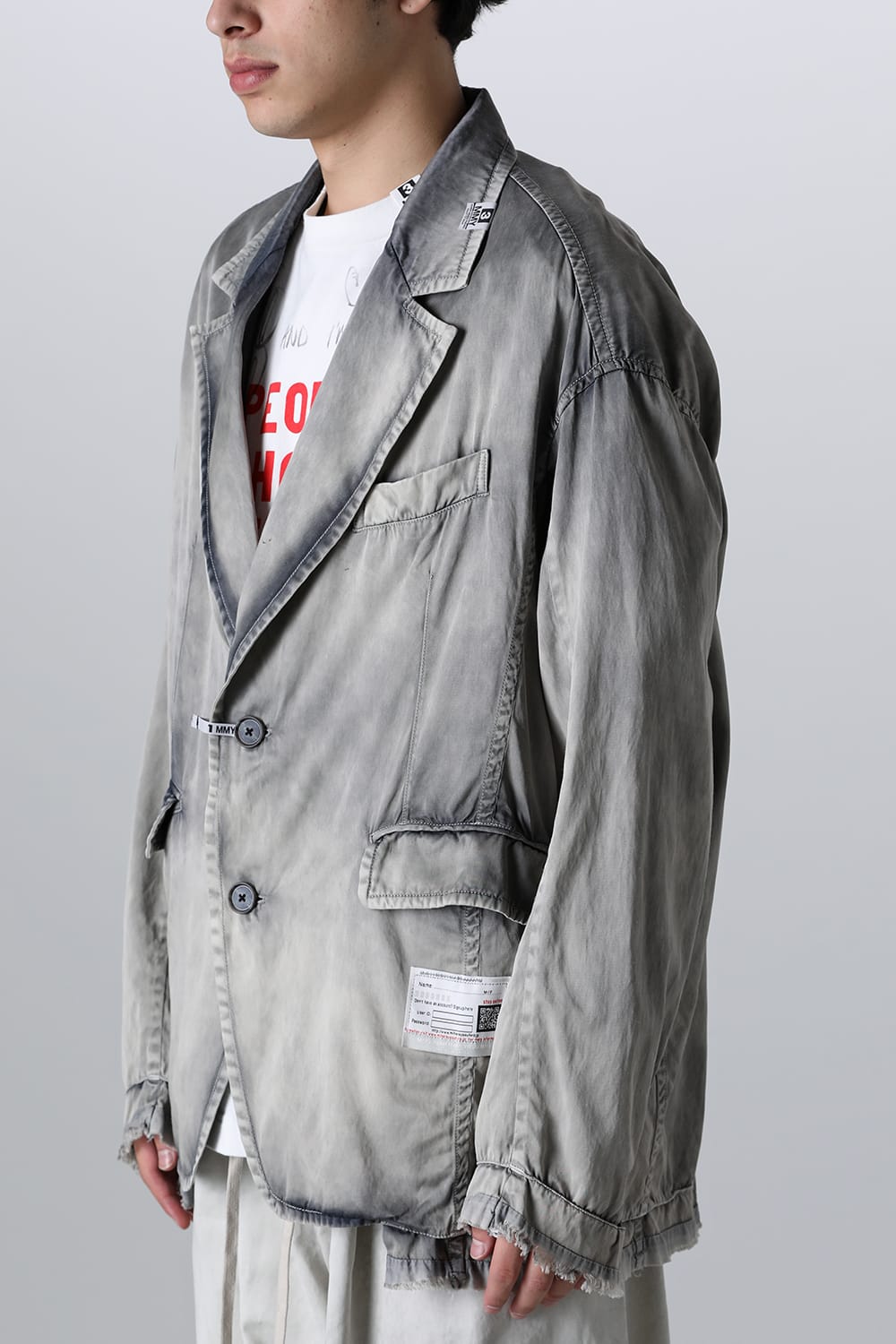 RC TWILL TAILORED JACKET Lt.Gray