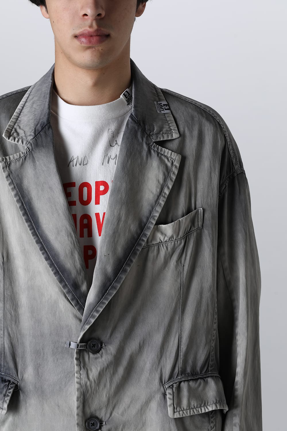 RC TWILL TAILORED JACKET Lt.Gray