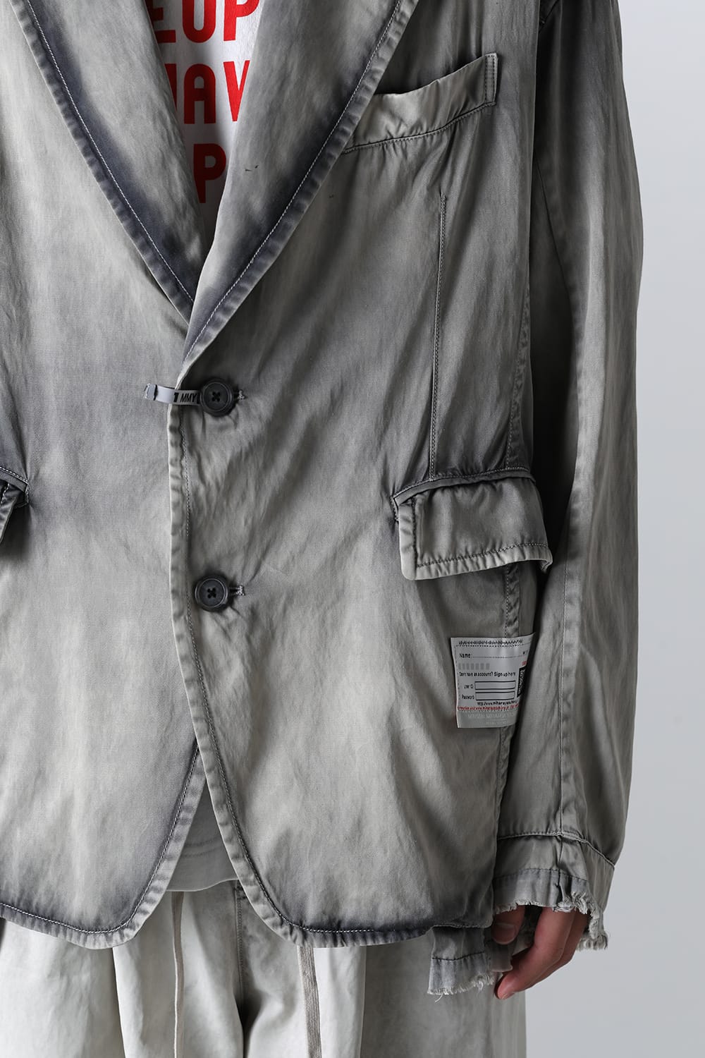 RC TWILL TAILORED JACKET Lt.Gray