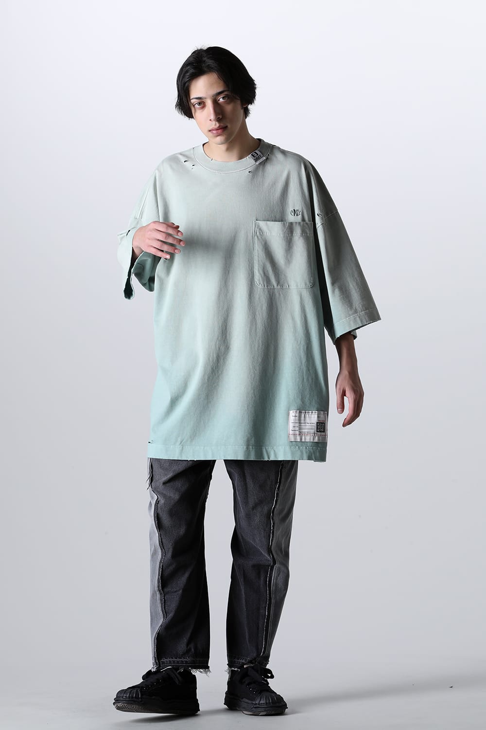 Sunfaded Huge Tee Green