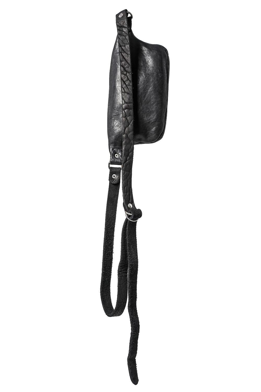 Small Crossy Body bag Soft Horse Full Grain Leather BV06 Black