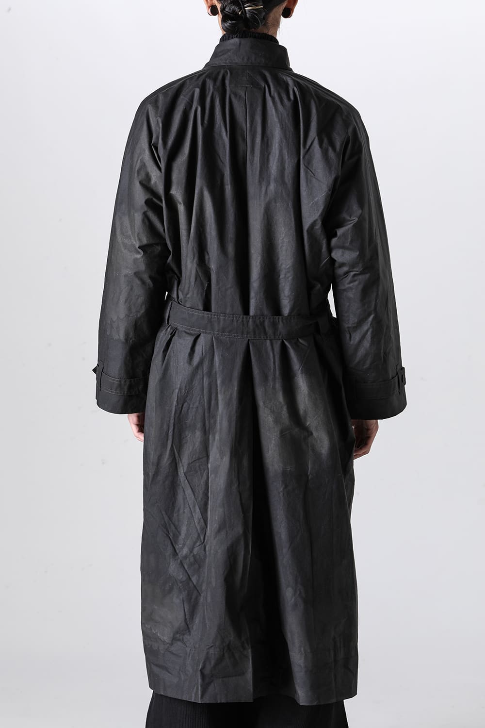 COAT#26 Black Khaki Waxed Cotton