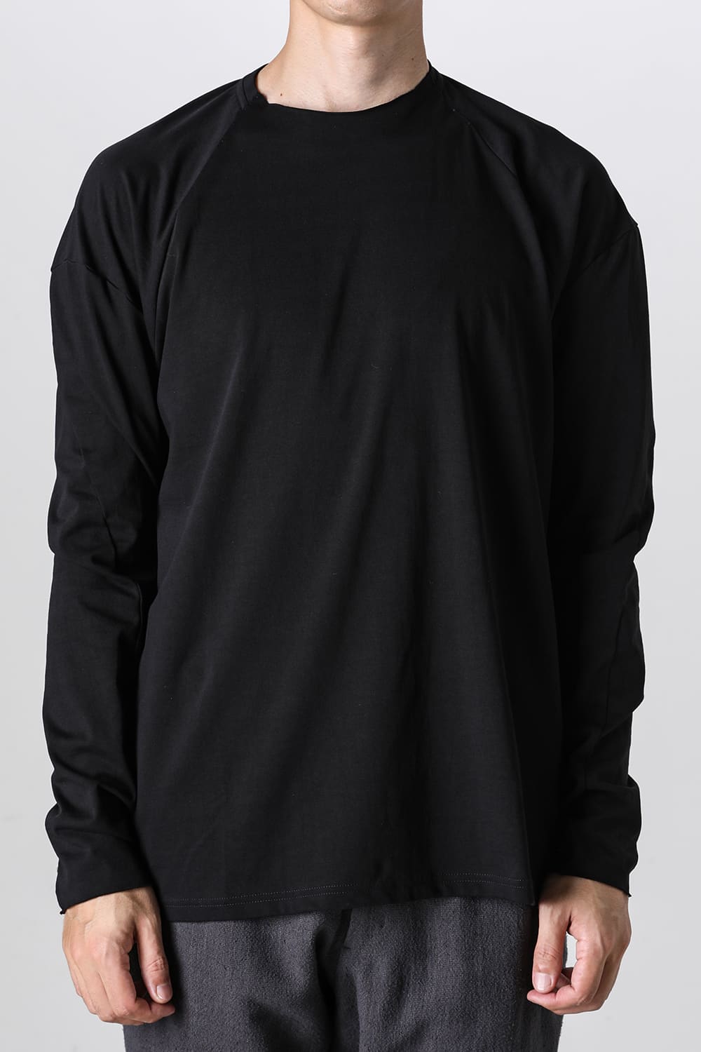 ロングスリーブ  ソフトジャージー ブラック
