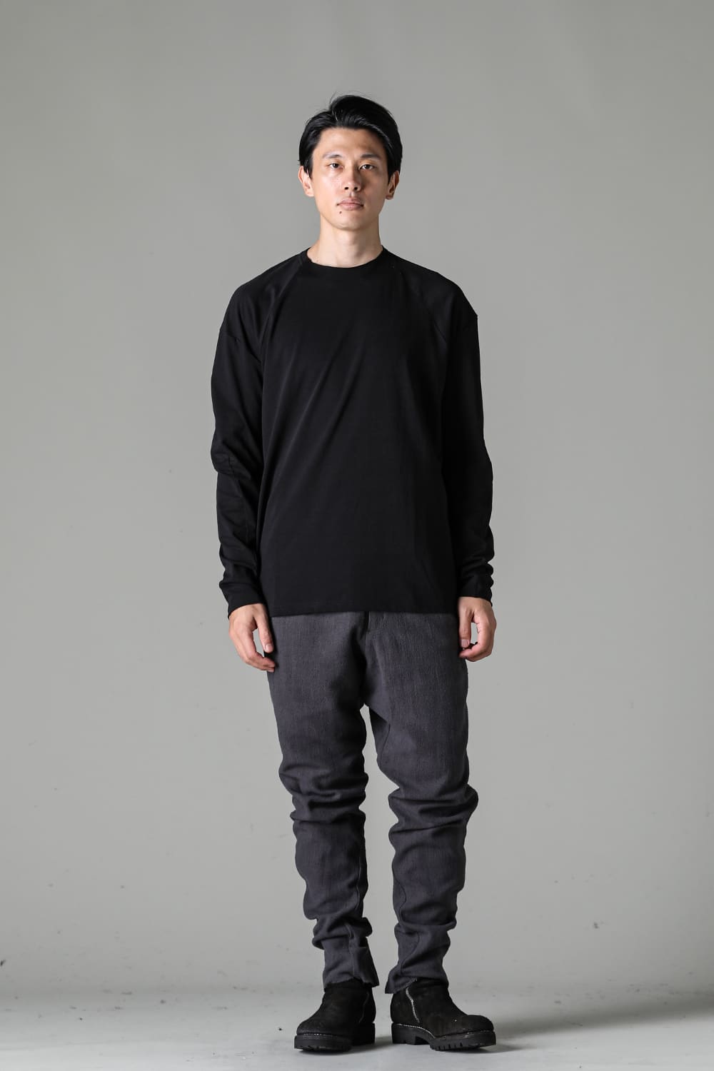 ロングスリーブ  ソフトジャージー ブラック