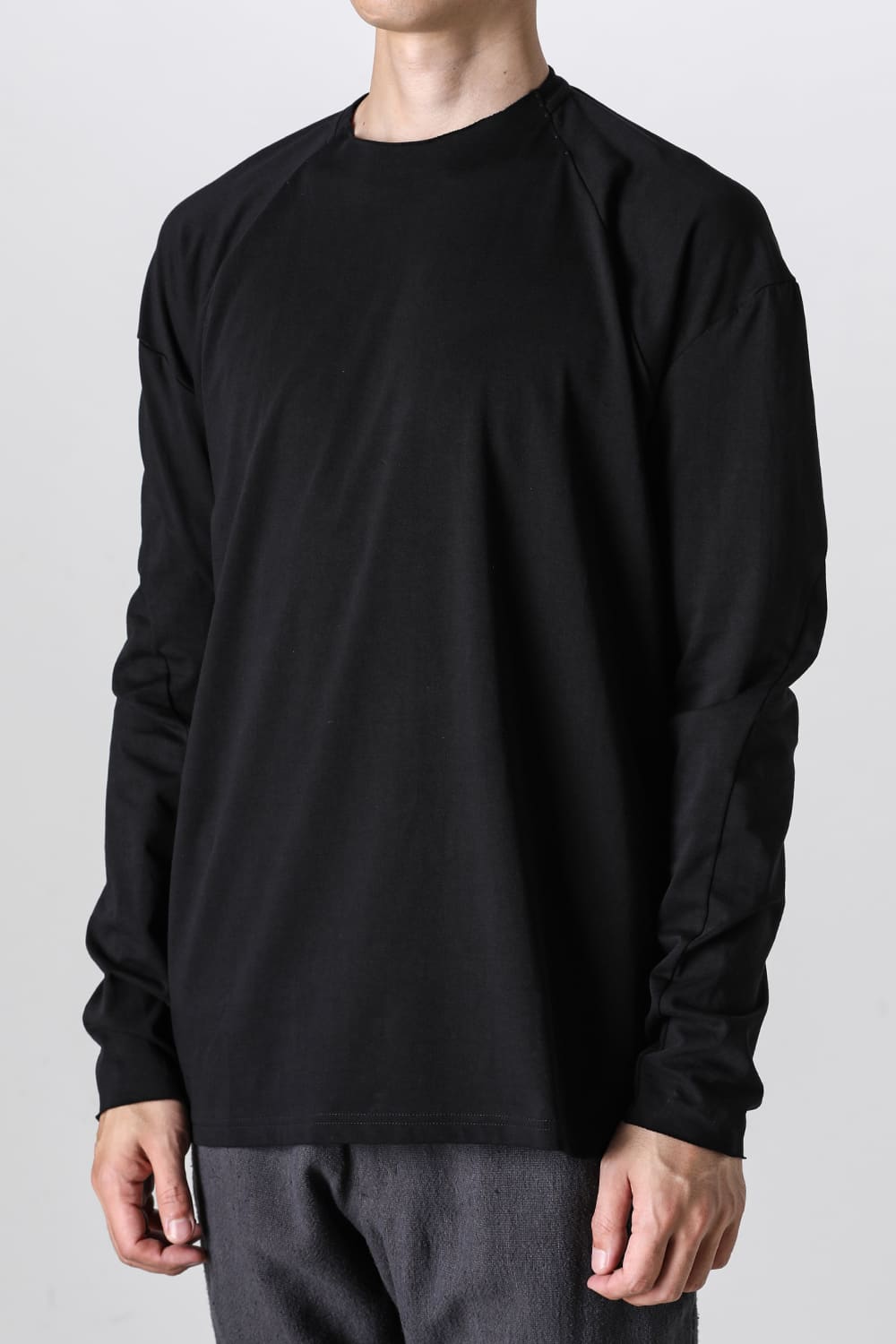 ロングスリーブ  ソフトジャージー ブラック