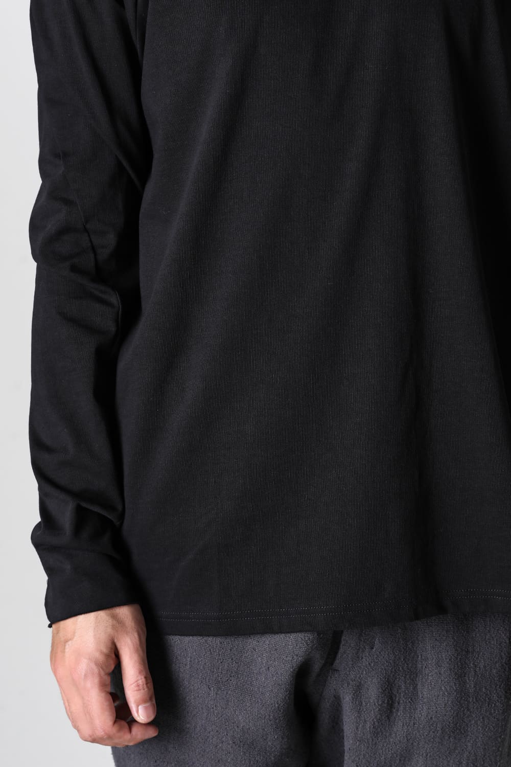 ロングスリーブ  ソフトジャージー ブラック