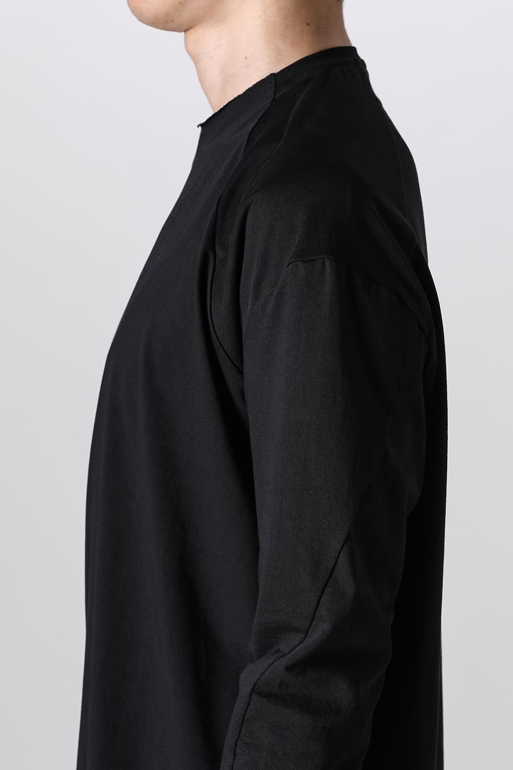 ロングスリーブ  ソフトジャージー ブラック