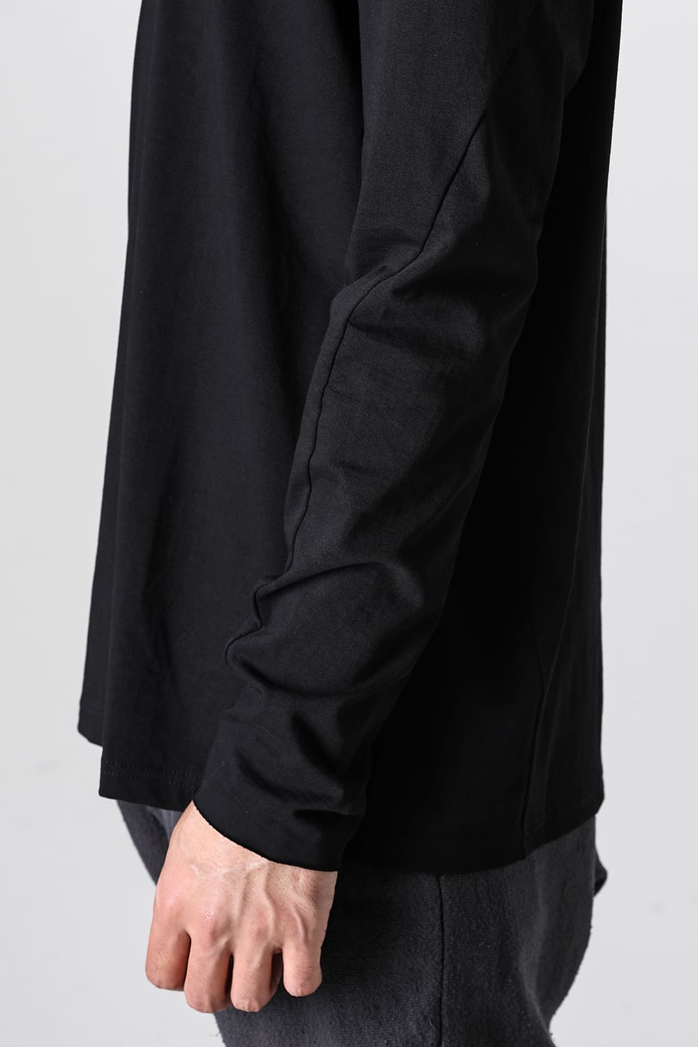 ロングスリーブ  ソフトジャージー ブラック