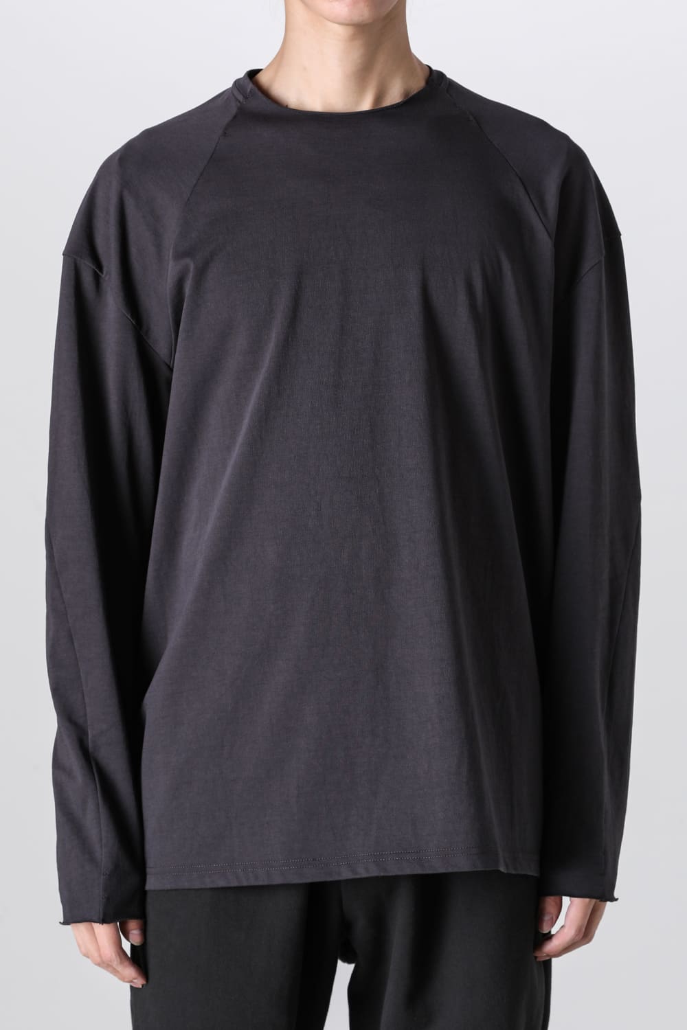 ロングスリーブ  ソフトジャージー ダーク チョコレート