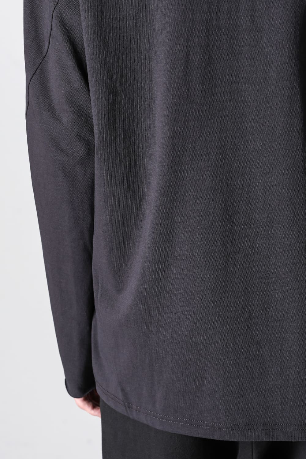 ロングスリーブ  ソフトジャージー ダーク チョコレート