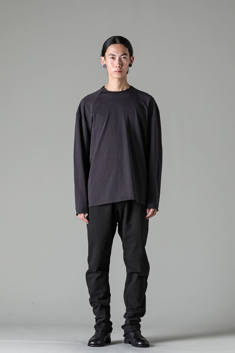 ロングスリーブ  ソフトジャージー ダーク チョコレート