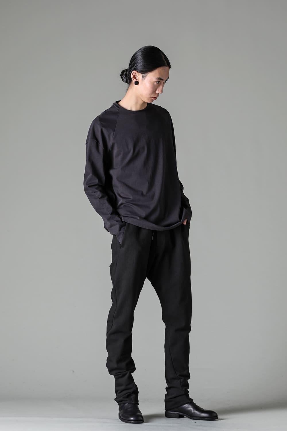 ロングスリーブ  ソフトジャージー ダーク チョコレート