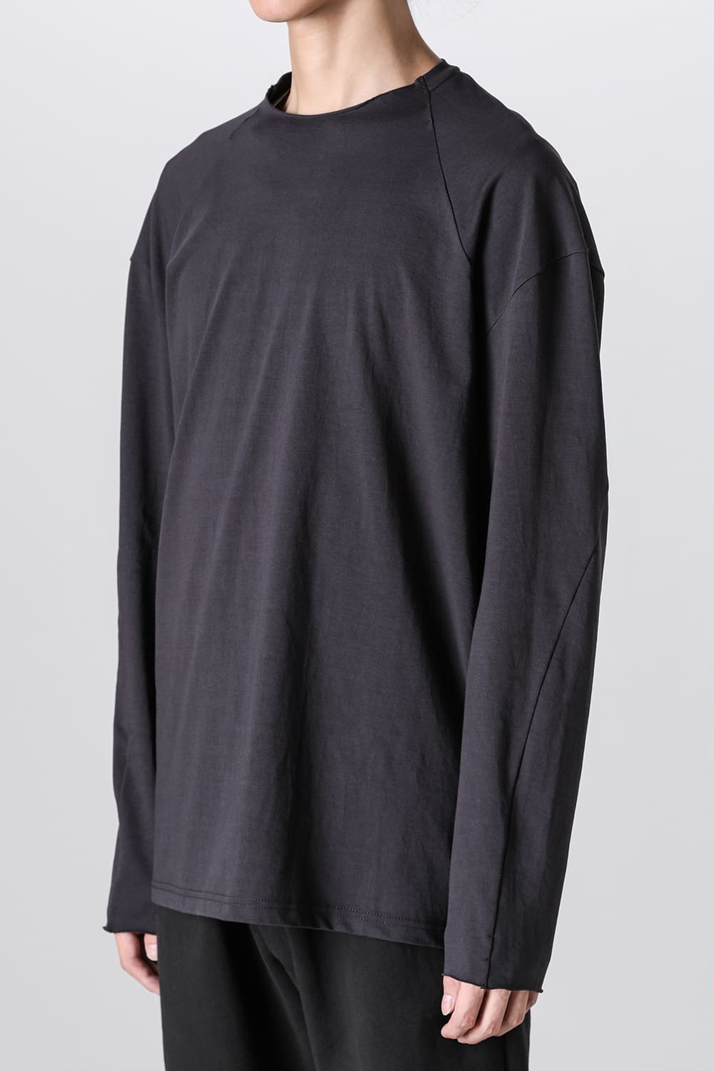 ロングスリーブ  ソフトジャージー ダーク チョコレート