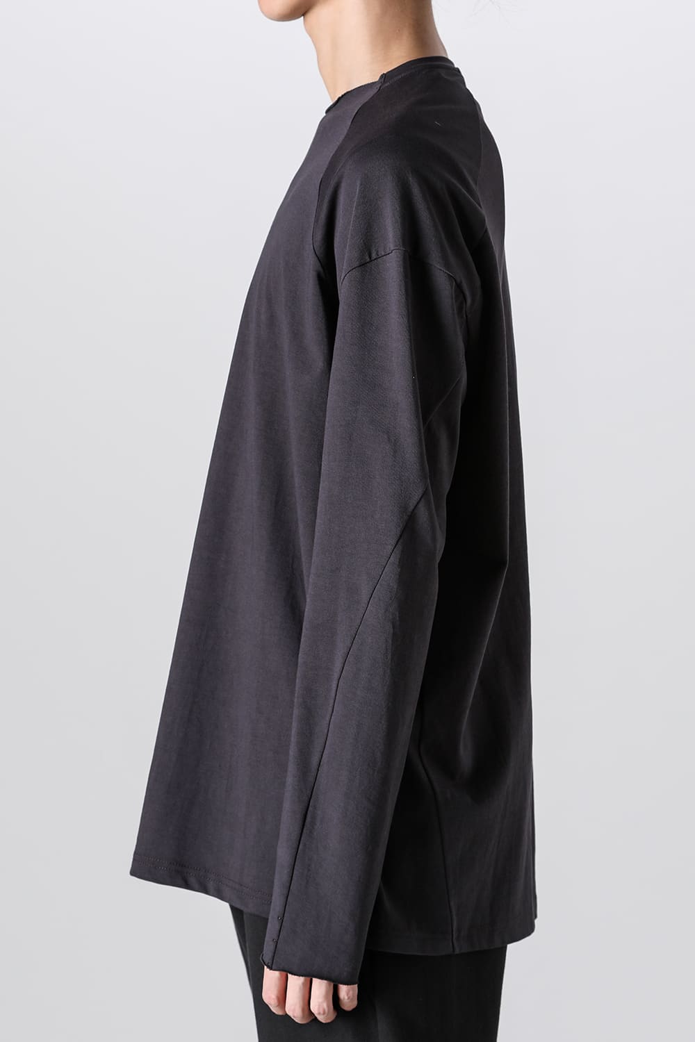 ロングスリーブ  ソフトジャージー ダーク チョコレート