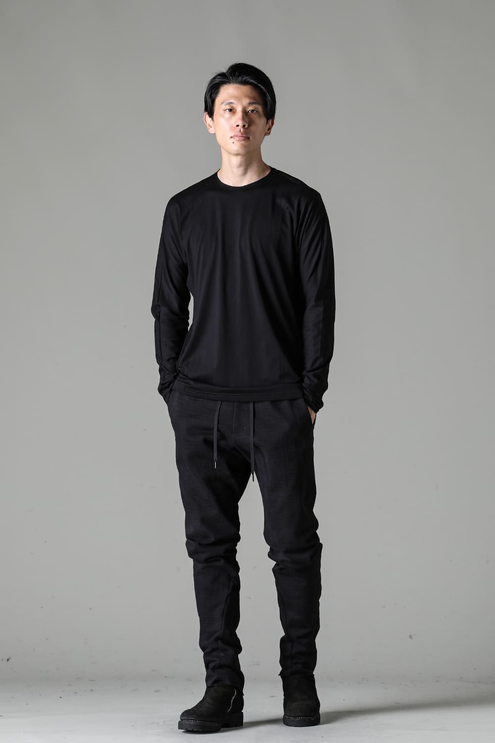 Long sleeve 80/3 jersey Black