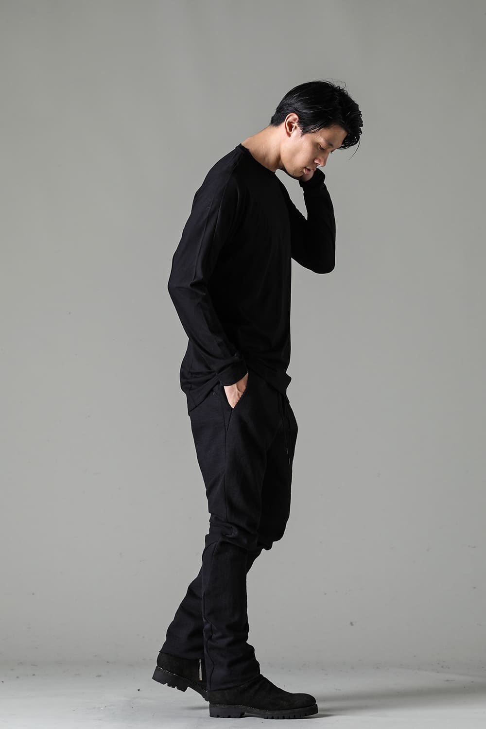 Long sleeve 80/3 jersey Black