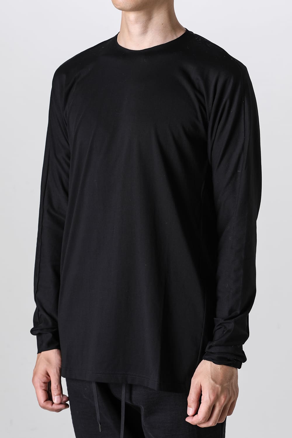 Long sleeve 80/3 jersey Black