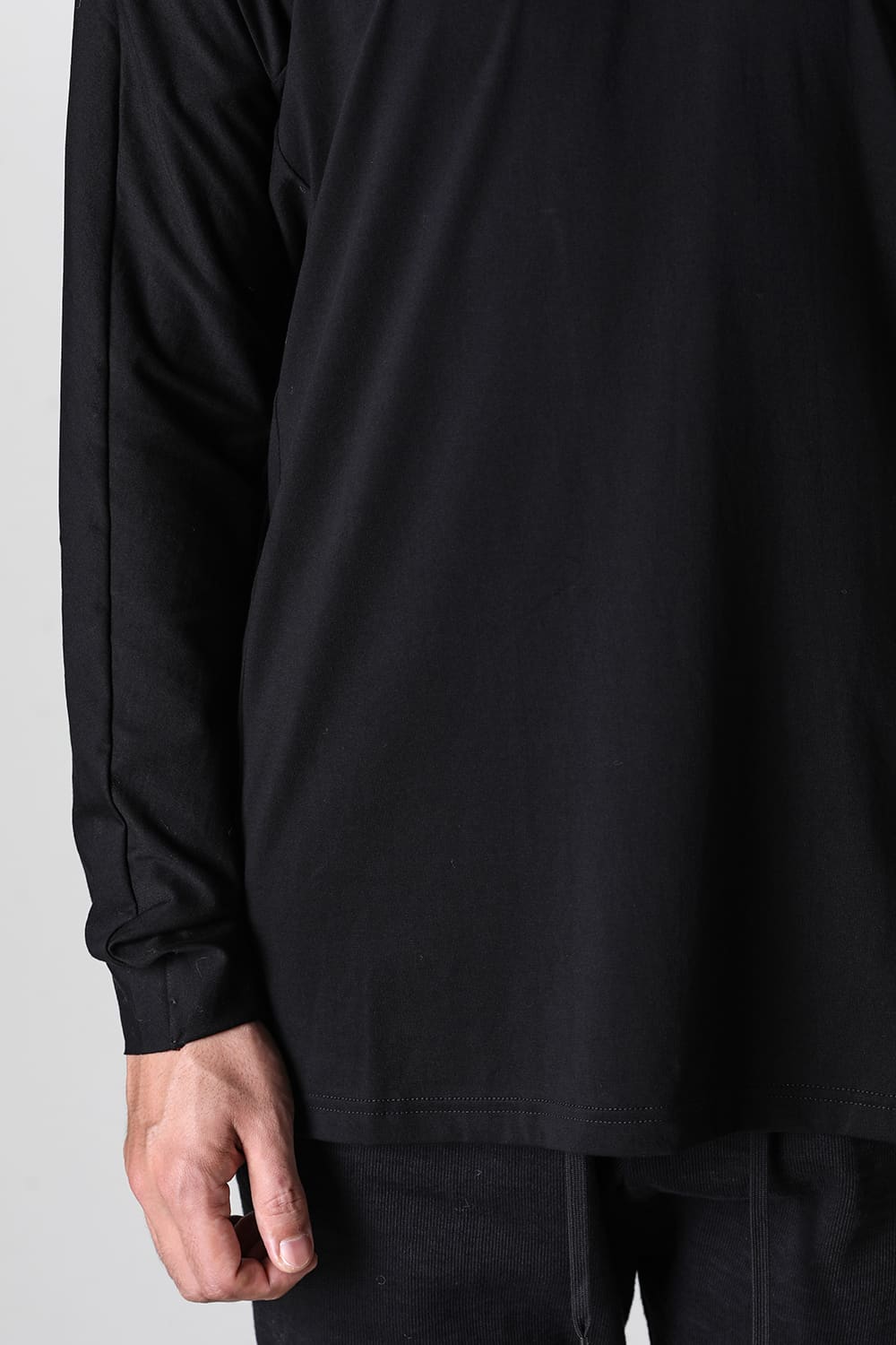 Long sleeve 80/3 jersey Black