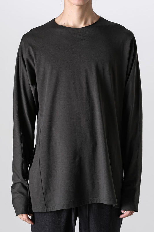 ロングスリーブ 80/3 ジャージー カーキ ブラウン