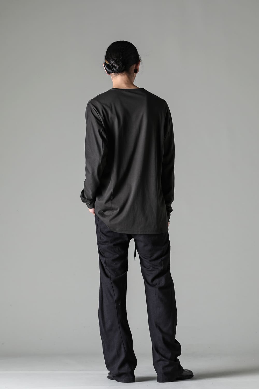 ロングスリーブ 80/3 ジャージー カーキ ブラウン