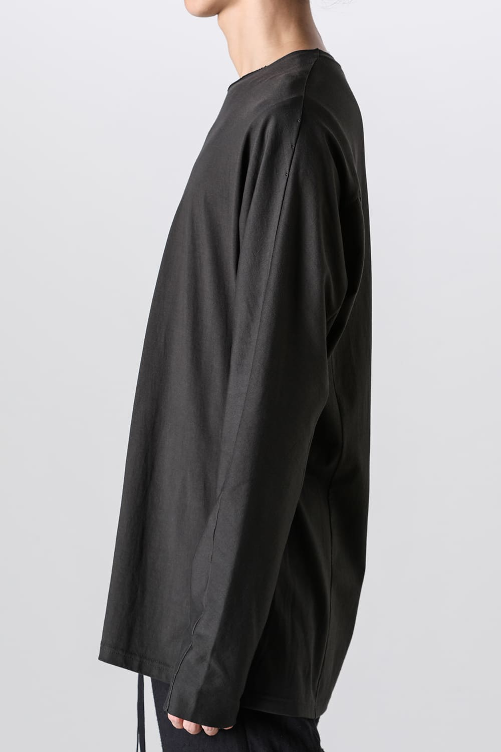 ロングスリーブ 80/3 ジャージー カーキ ブラウン