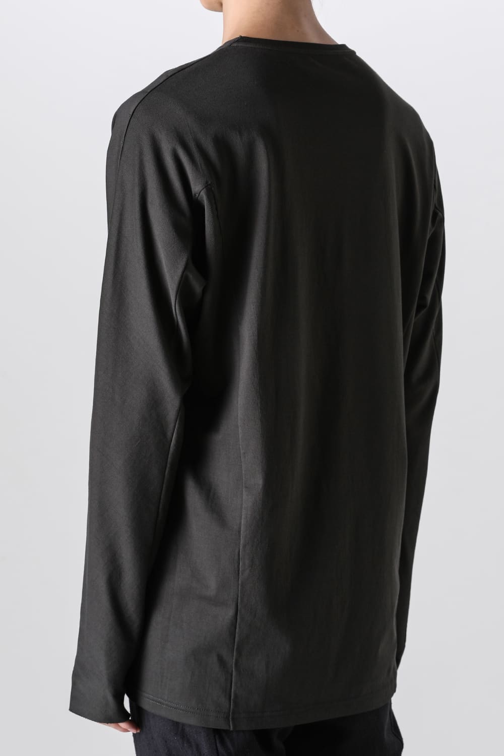 ロングスリーブ 80/3 ジャージー カーキ ブラウン