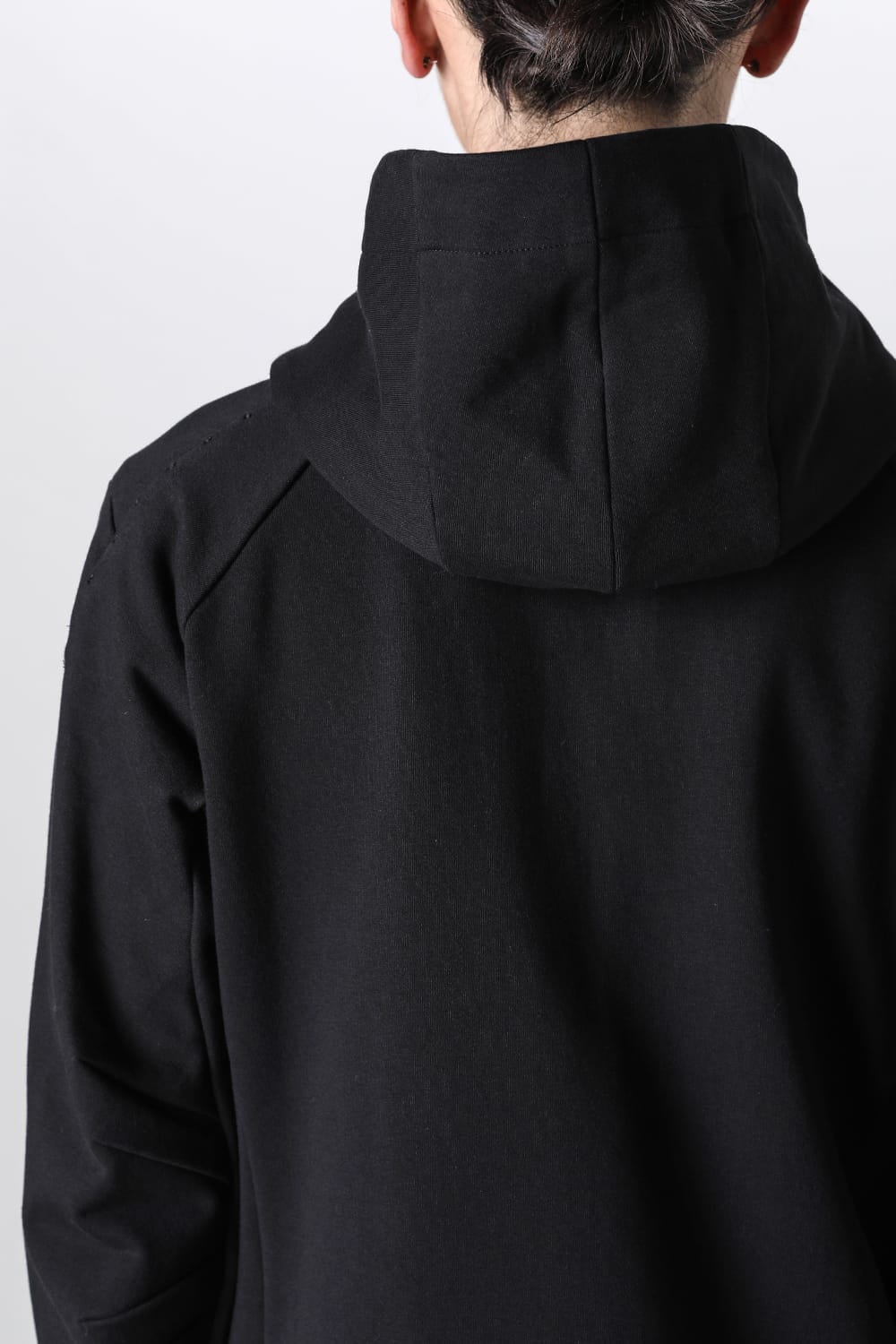 Hooded jacket stretch jersey