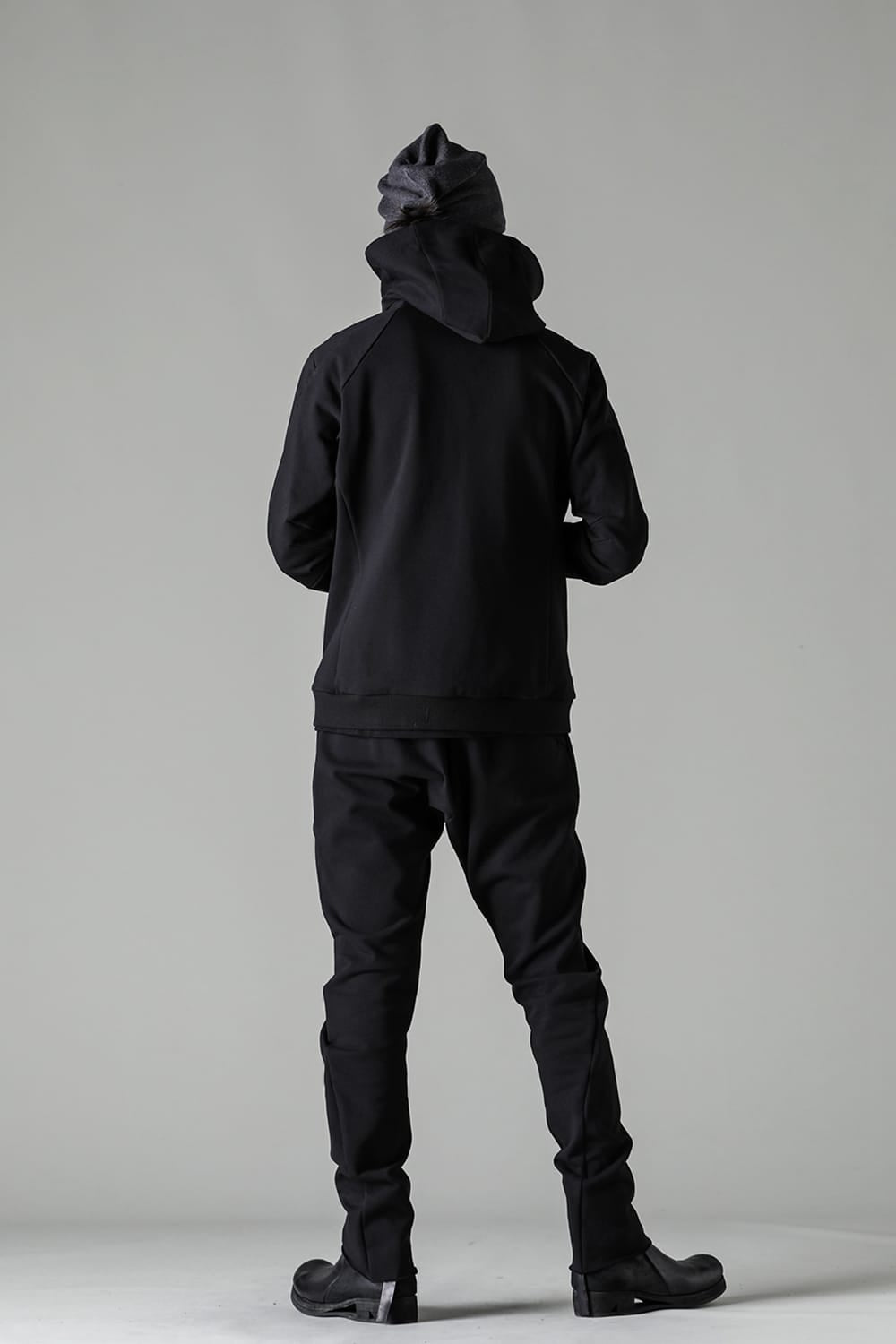 Hooded jacket stretch jersey