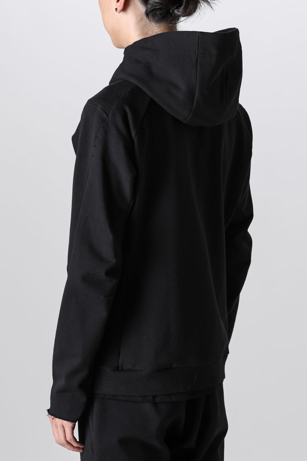 Hooded jacket stretch jersey