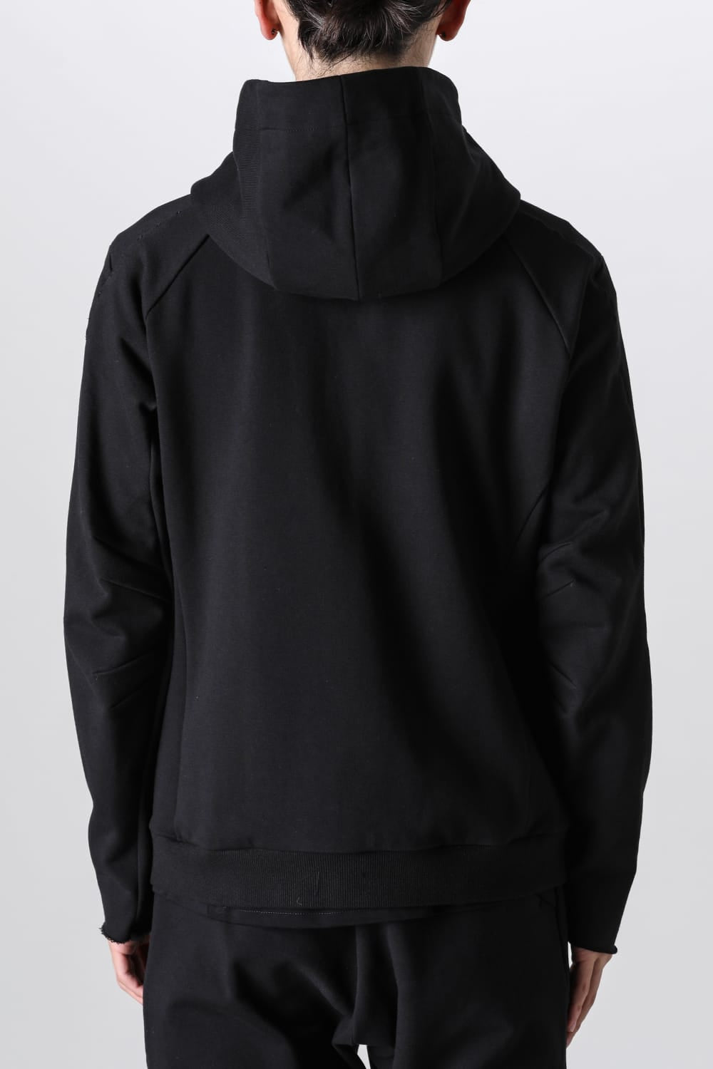 Hooded jacket stretch jersey