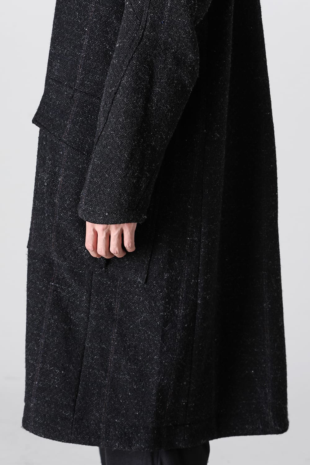 ハイネック コート シェットランド ウール