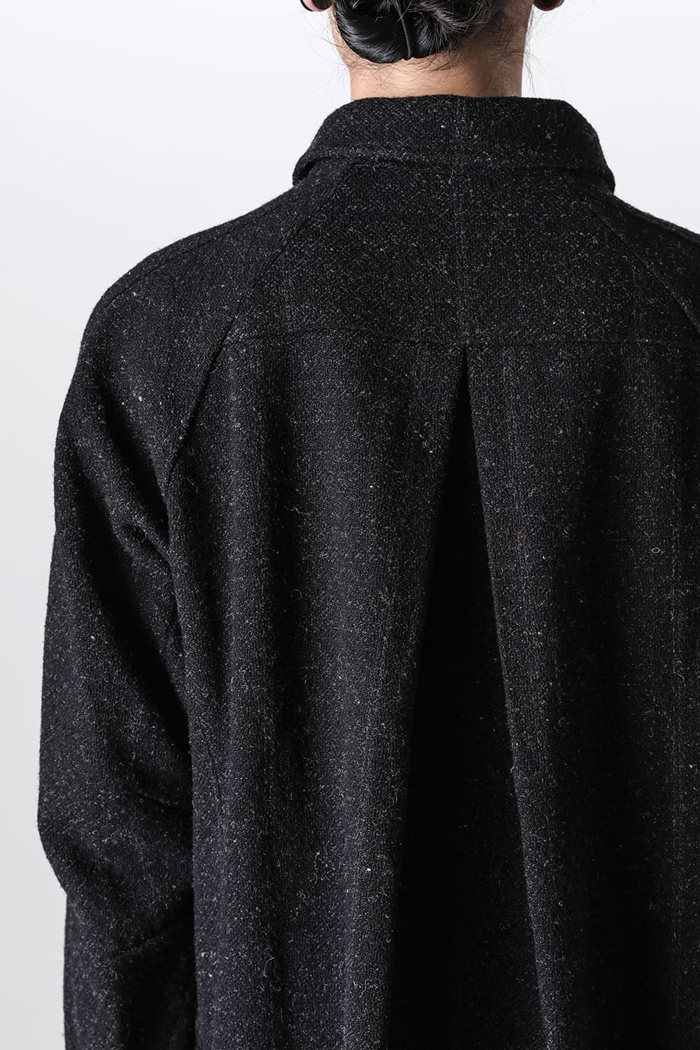 ハイネック コート シェットランド ウール