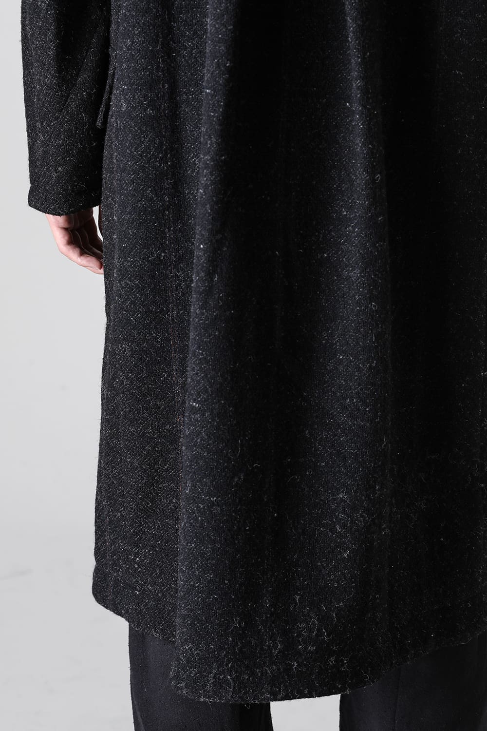 ハイネック コート シェットランド ウール