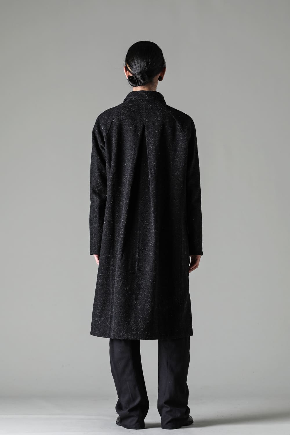 ハイネック コート シェットランド ウール