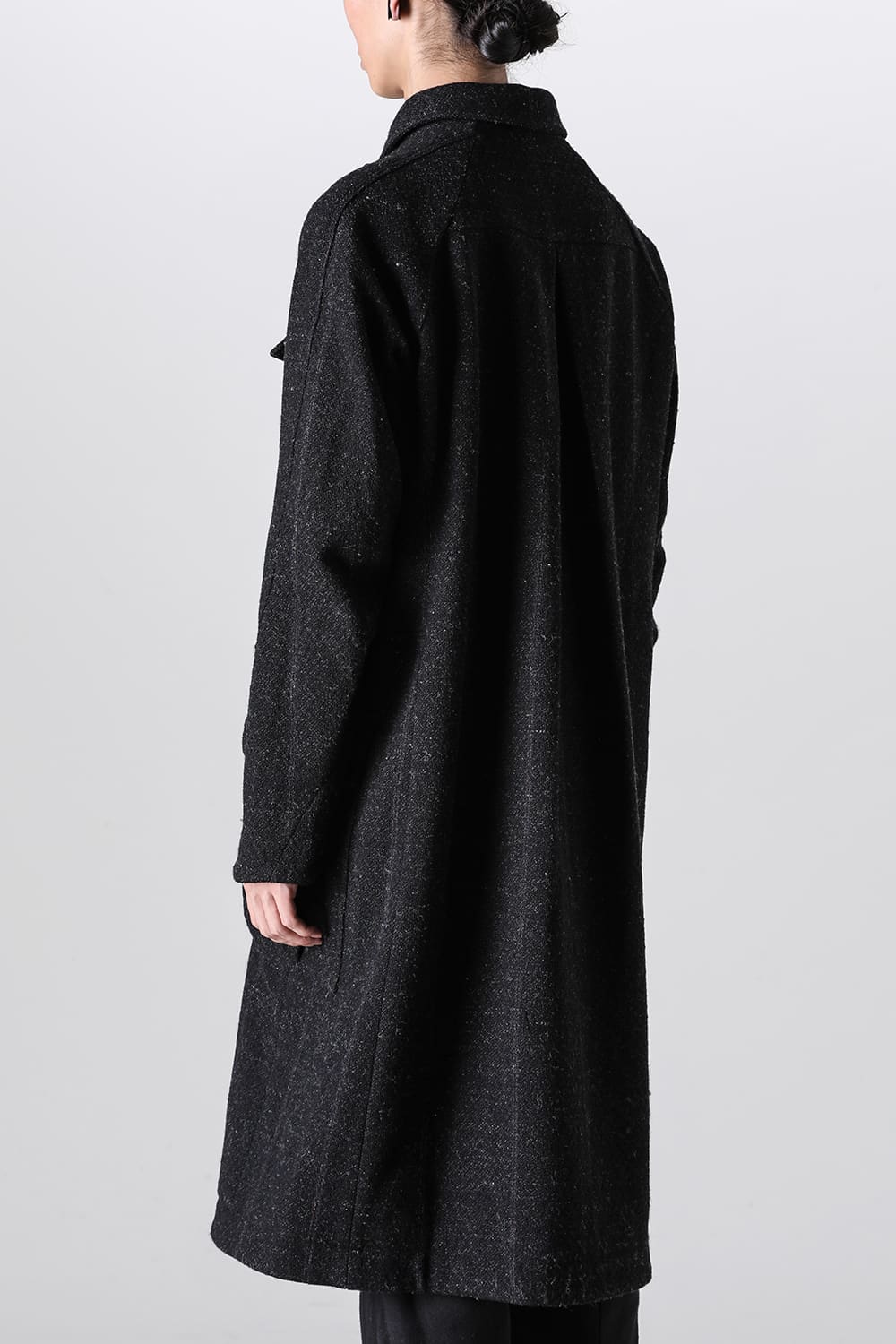 ハイネック コート シェットランド ウール