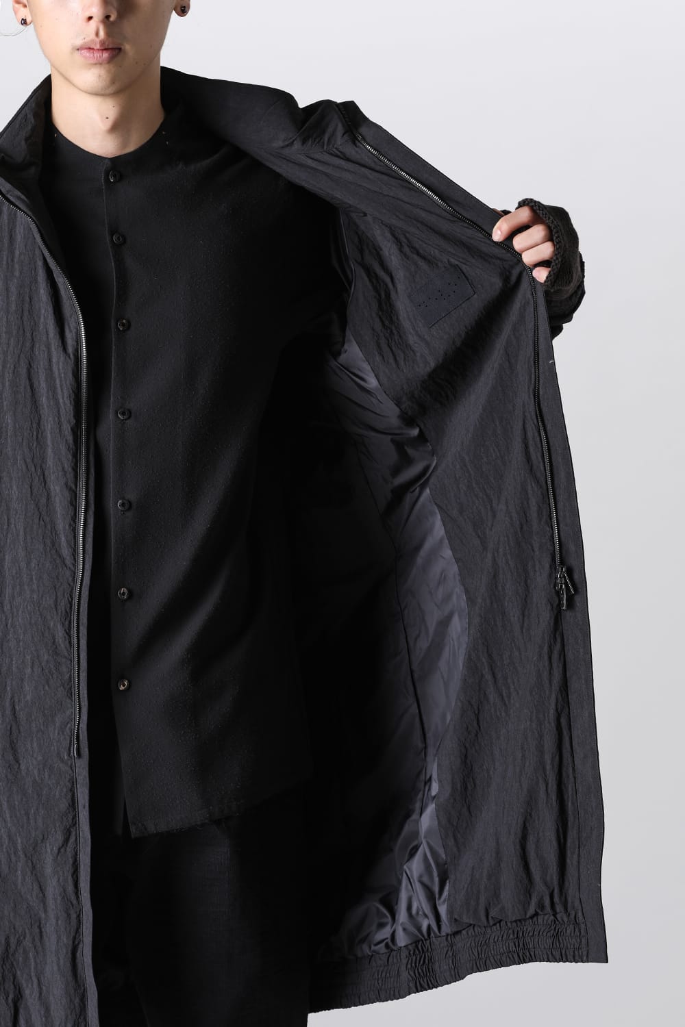 Nylon coat Shrink cotton / nylon Black