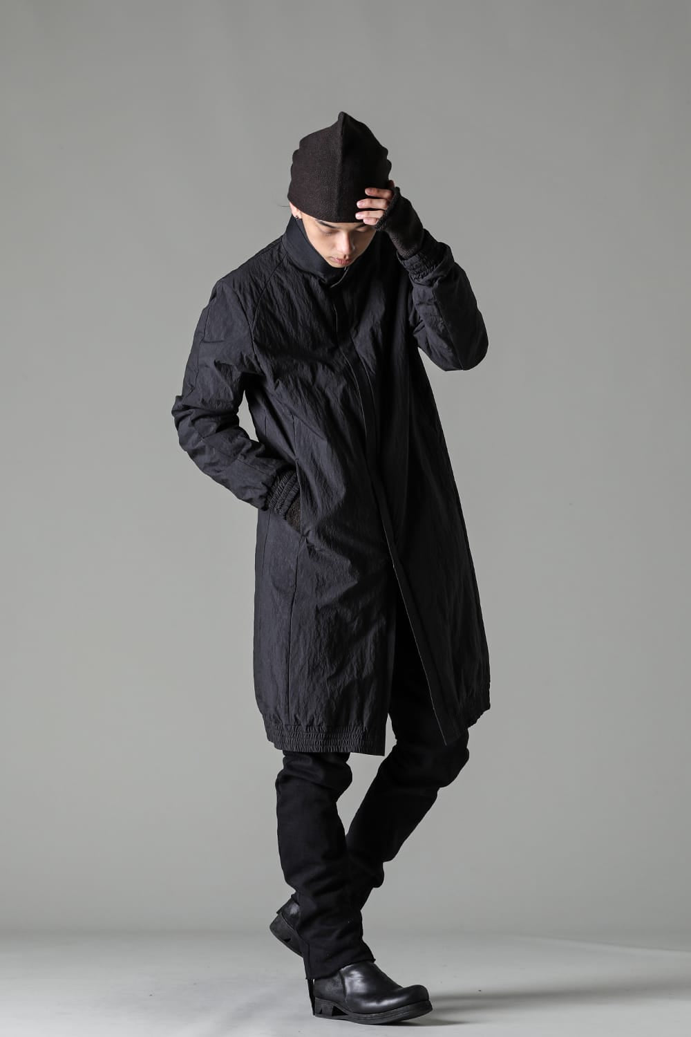 Nylon coat Shrink cotton / nylon Black