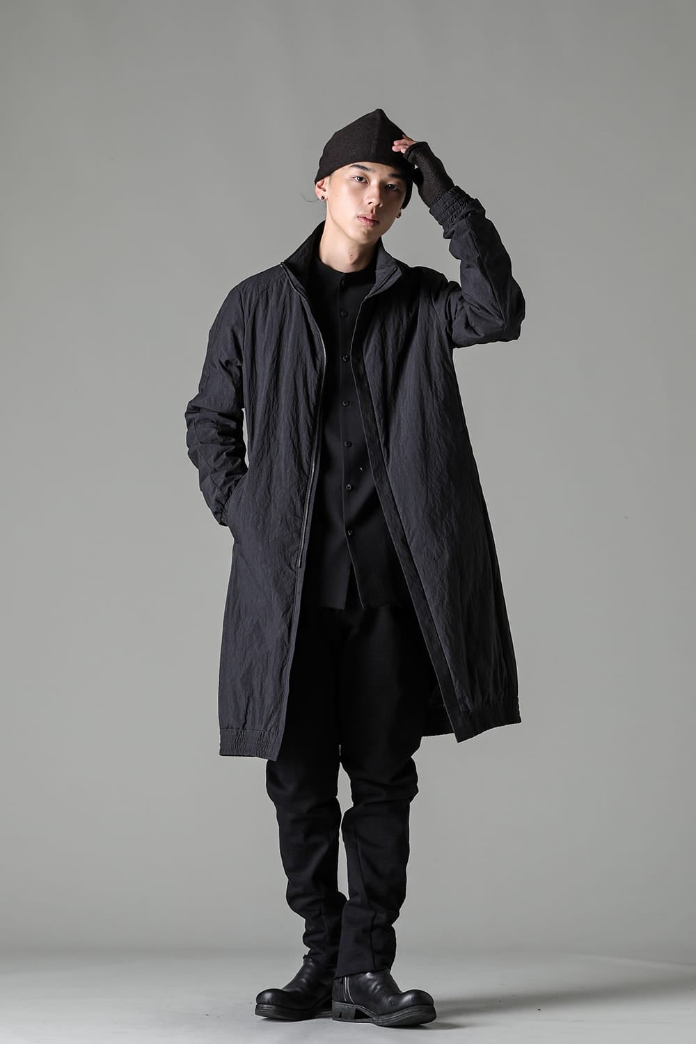 Nylon coat Shrink cotton / nylon Black
