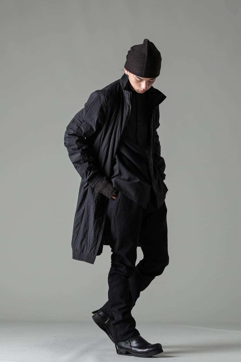 Nylon coat Shrink cotton / nylon Black