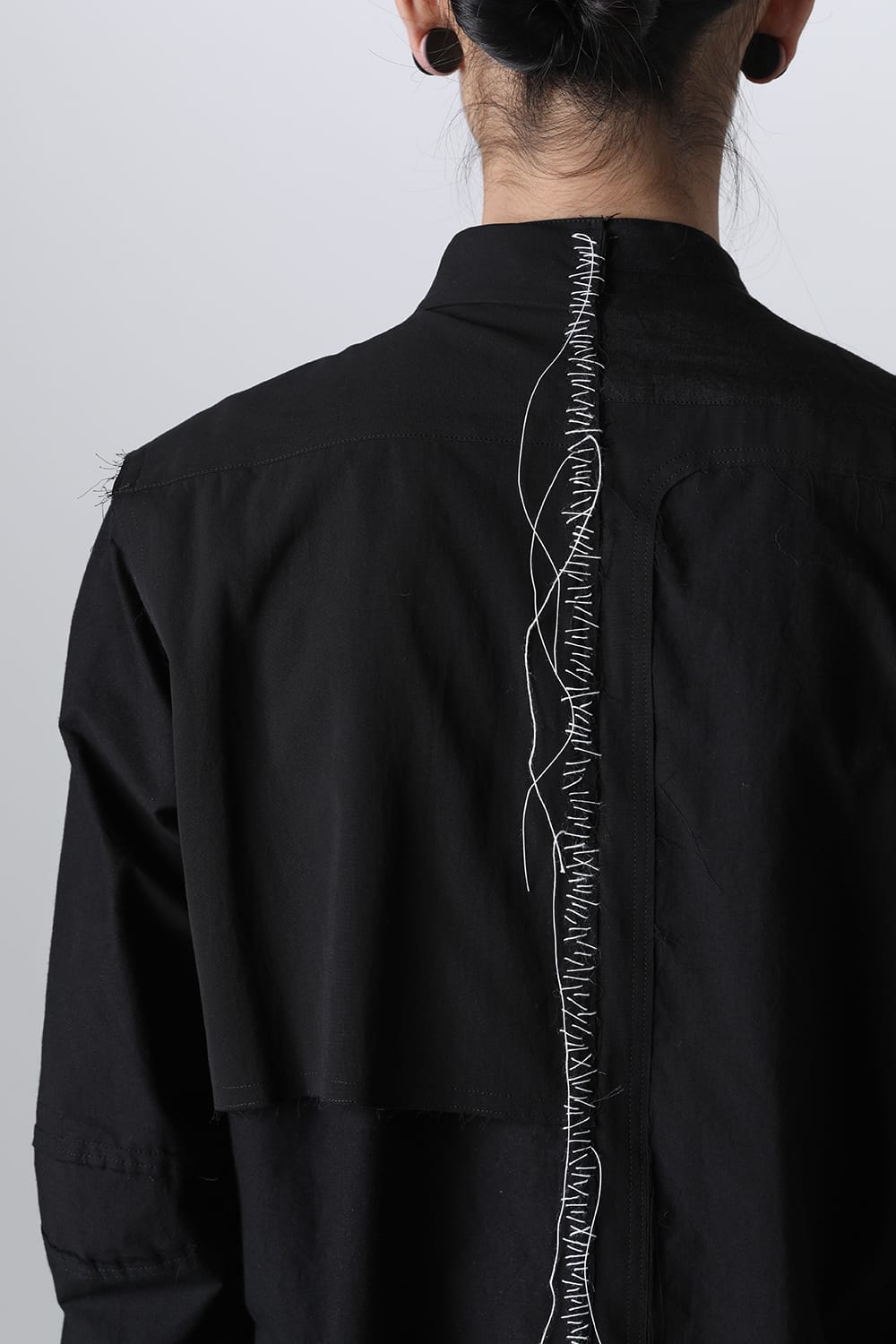 FRAGMENT SHIRT BLACK / WHITE STITCH