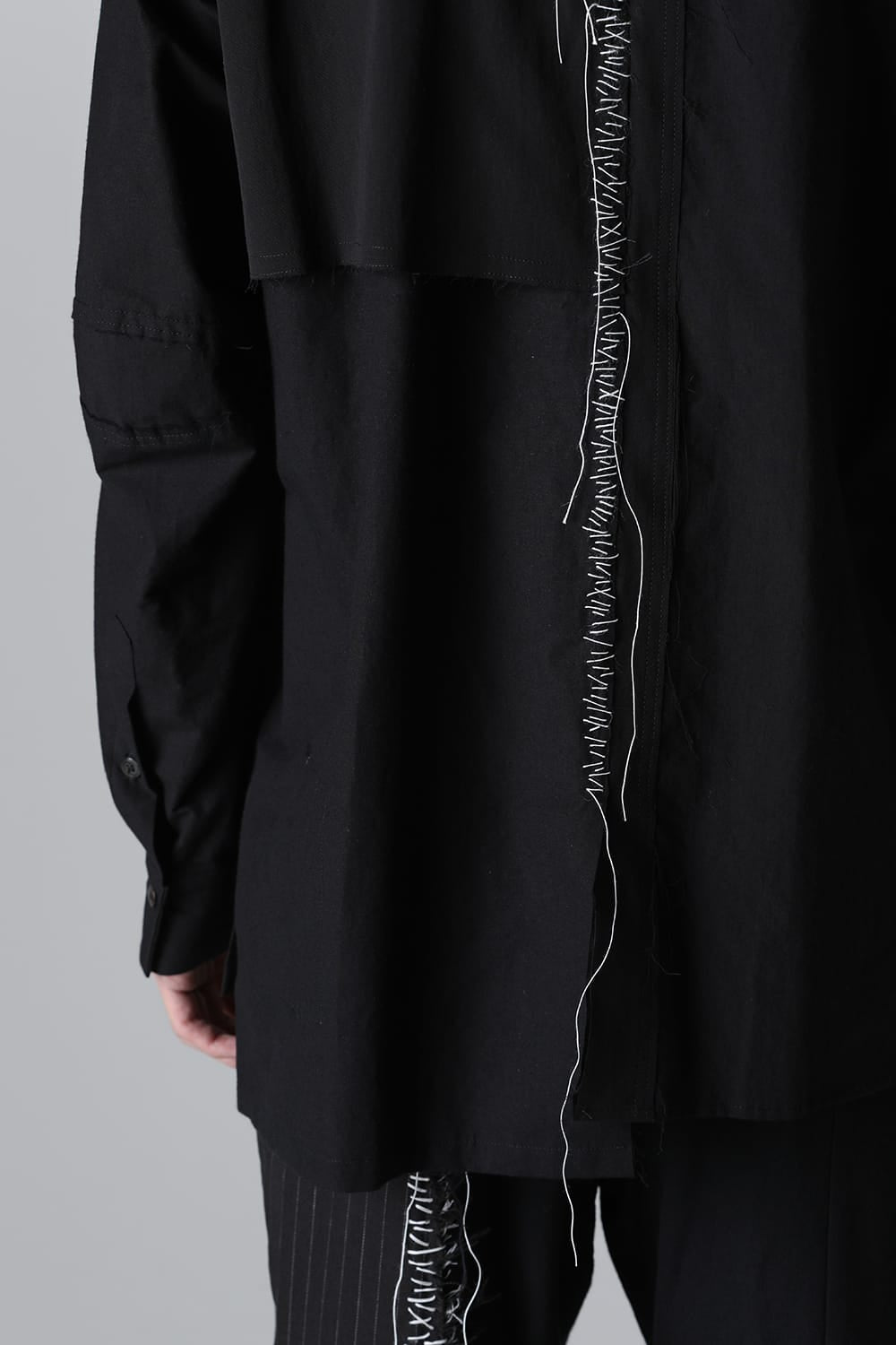 FRAGMENT SHIRT BLACK / WHITE STITCH